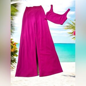 Lulu’s magenta two piece set, size small